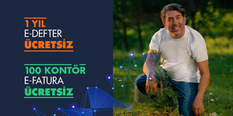 1 Yıl E-Defter Ücretsiz, 100 Kontör E-Fatura Ücretsiz